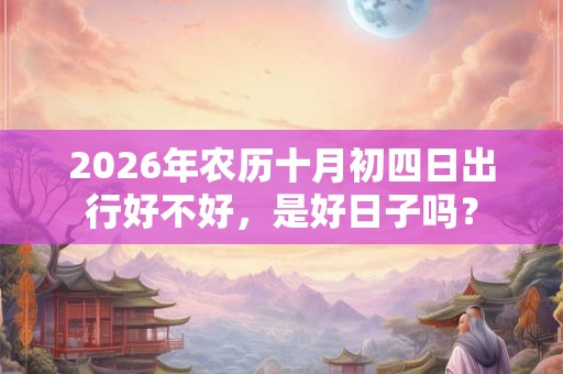 2026年农历十月初四日出行好不好，是好日子吗？