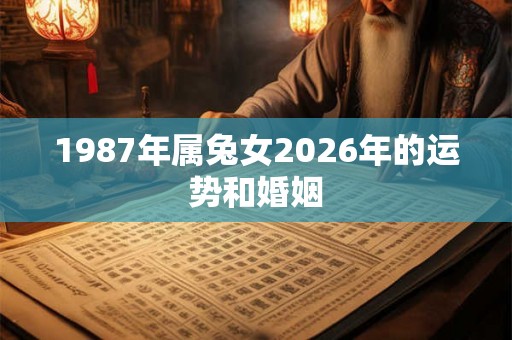 1987年属兔女2026年的运势和婚姻