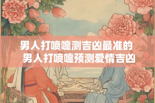 男人打喷嚏测吉凶最准的  男人打喷嚏预测爱情吉凶