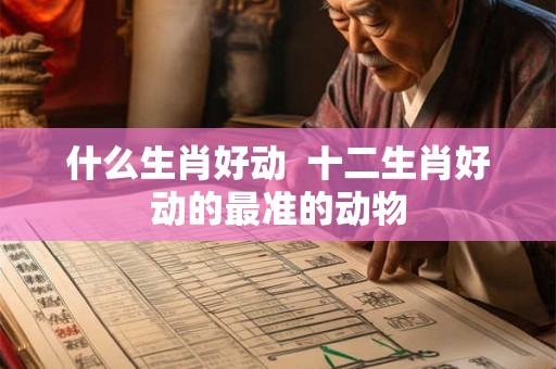 什么生肖好动  十二生肖好动的最准的动物