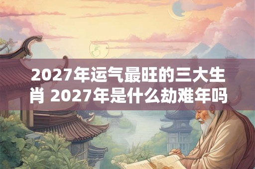 2027年运气最旺的三大生肖 2027年是什么劫难年吗