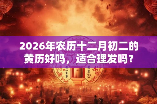 2026年农历十二月初二的黄历好吗,适合理发吗? 2026年农历十二月初二的黄历好吗,适合理发吗?
