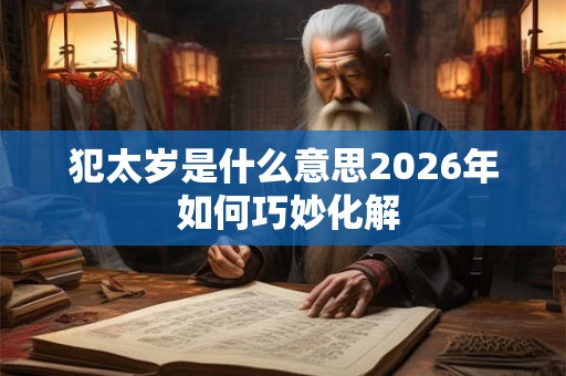 犯太岁是什么意思2026年 如何巧妙化解