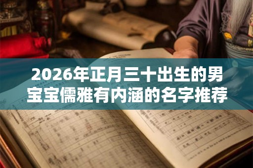 2026年正月三十出生的男宝宝儒雅有内涵的名字推荐