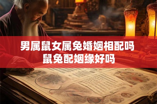 男属鼠女属兔婚姻相配吗 鼠兔配姻缘好吗