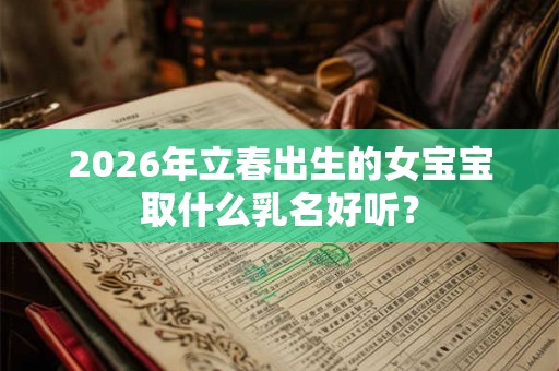 2026年立春出生的女宝宝取什么乳名好听？