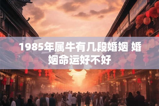 1985年属牛有几段婚姻 婚姻命运好不好