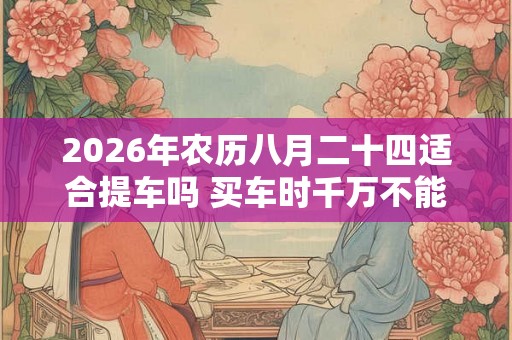 2026年农历八月二十四适合提车吗 买车时千万不能说的话