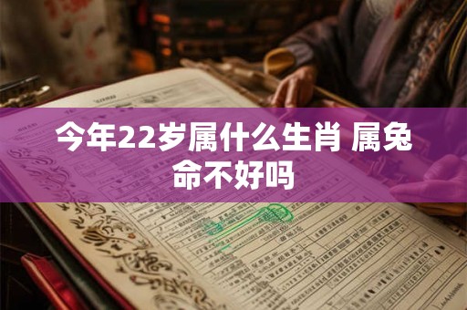 今年22岁属什么生肖 属兔命不好吗
