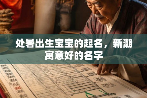 处暑出生宝宝的起名，新潮寓意好的名字