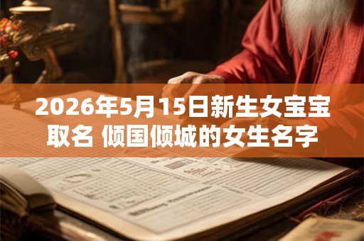 2026年5月15日新生女宝宝取名 倾国倾城的女生名字
