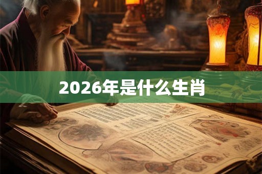 2026年是什么生肖