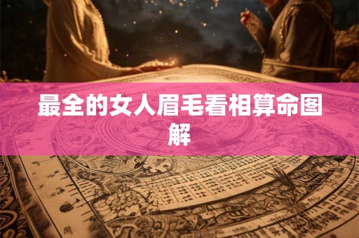 最全的女人眉毛看相算命图解