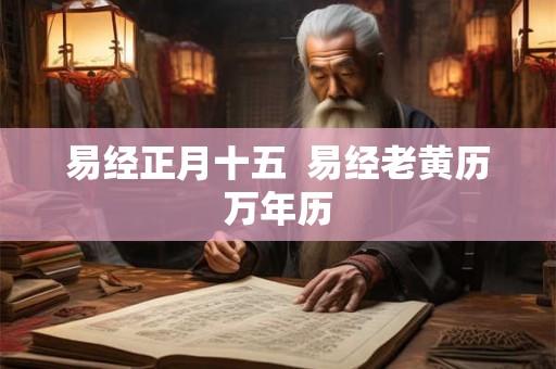 易经正月十五  易经老黄历万年历