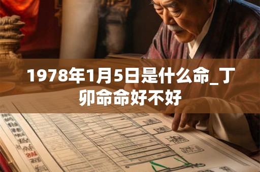 1978年1月5日是什么命_丁卯命命好不好