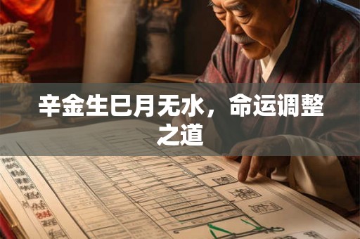 辛金生巳月无水，命运调整之道