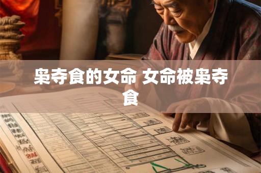 枭夺食的女命 女命被枭夺食
