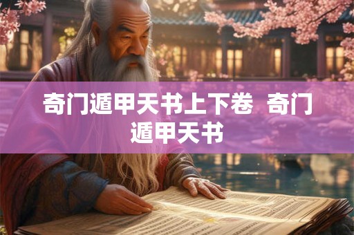 奇门遁甲天书上下卷  奇门遁甲天书