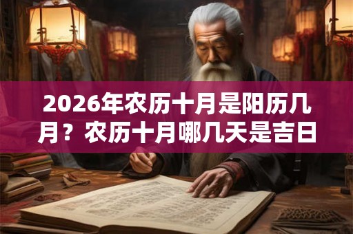 2026年农历十月是阳历几月？农历十月哪几天是吉日？