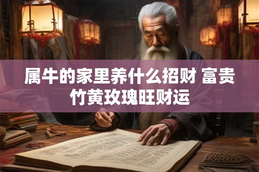属牛的家里养什么招财 富贵竹黄玫瑰旺财运