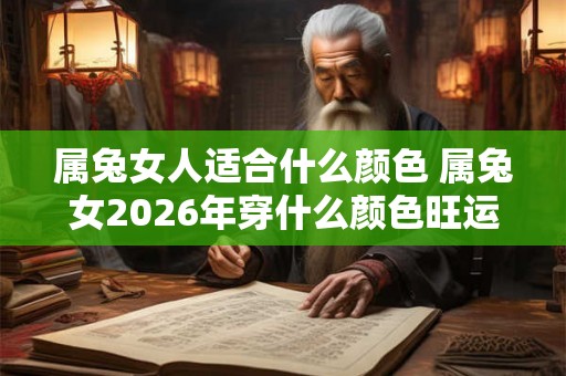 属兔女人适合什么颜色 属兔女2026年穿什么颜色旺运