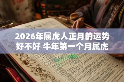 2026年属虎人正月的运势好不好 牛年第一个月属虎运势分析 2026年属虎人正月的运势好不好 牛年第一个月属虎运势分析