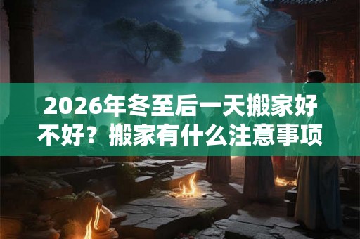 2026年冬至后一天搬家好不好？搬家有什么注意事项？