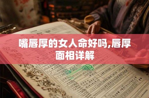 嘴唇厚的女人命好吗,唇厚面相详解