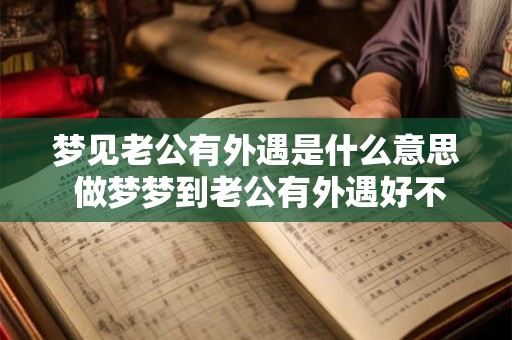 梦见老公有外遇是什么意思 做梦梦到老公有外遇好不好 梦见老公有外遇是什么意思 做梦梦到老公有外遇好不好