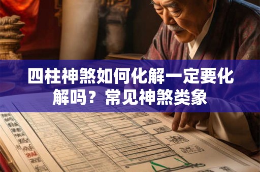 四柱神煞如何化解一定要化解吗？常见神煞类象