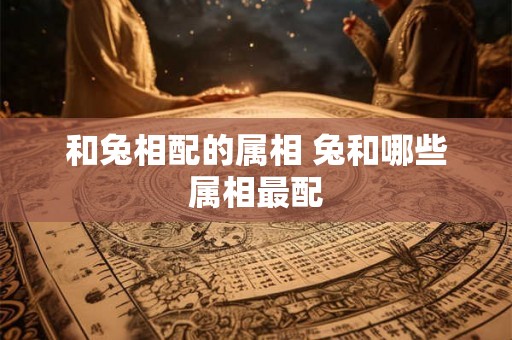 和兔相配的属相 兔和哪些属相最配