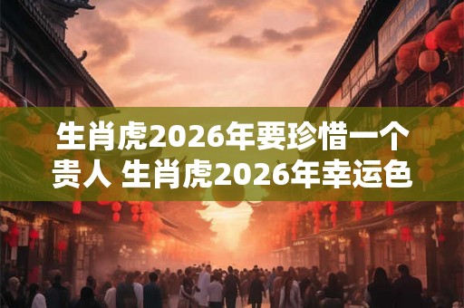 生肖虎2026年要珍惜一个贵人 生肖虎2026年幸运色 生肖虎2026年要珍惜一个贵人 生肖虎2026年幸运色