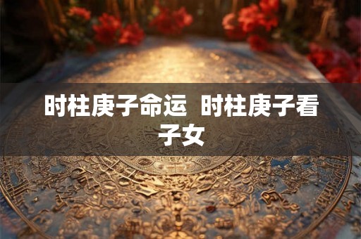 时柱庚子命运  时柱庚子看子女