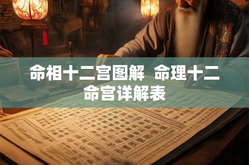 命相十二宫图解  命理十二命宫详解表