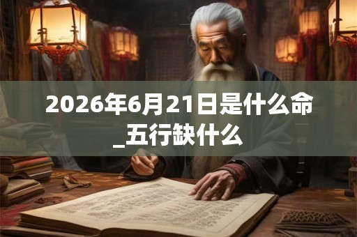 2026年6月21日是什么命_五行缺什么 2026年6月21日是什么命_五行缺什么