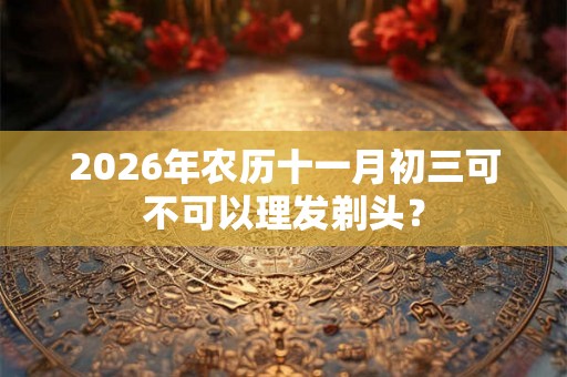 2026年农历十一月初三可不可以理发剃头？