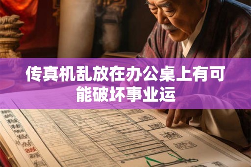 传真机乱放在办公桌上有可能破坏事业运 传真机乱放在办公桌上有可能破坏事业运