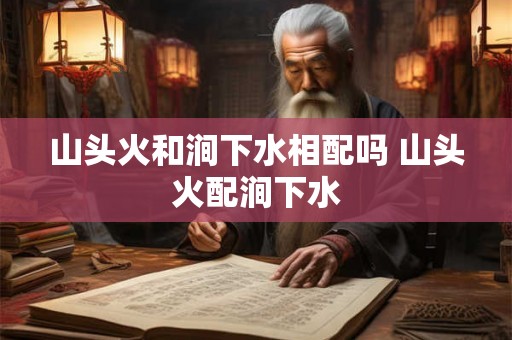山头火和涧下水相配吗 山头火配涧下水