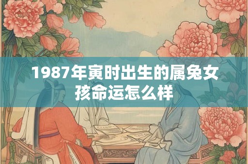 1987年寅时出生的属兔女孩命运怎么样