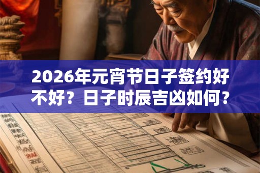 2026年元宵节日子签约好不好?日子时辰吉凶如何? 2026年元宵节日子签约好不好?日子时辰吉凶如何?
