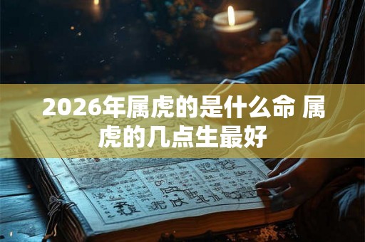 2026年属虎的是什么命 属虎的几点生最好