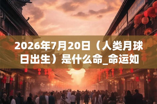 2026年7月20日(人类月球日出生)是什么命_命运如何 2026年7月20日(人类月球日出生)是什么命_命运如何