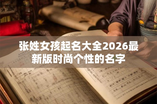张姓女孩起名大全2026最新版时尚个性的名字
