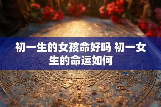 初一生的女孩命好吗 初一女生的命运如何