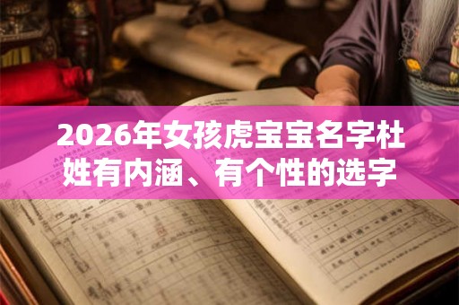2026年女孩虎宝宝名字杜姓有内涵、有个性的选字