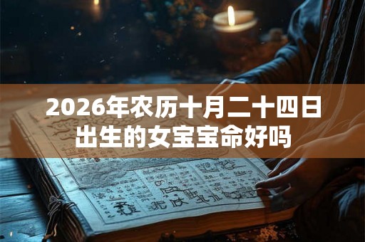 2026年农历十月二十四日出生的女宝宝命好吗
