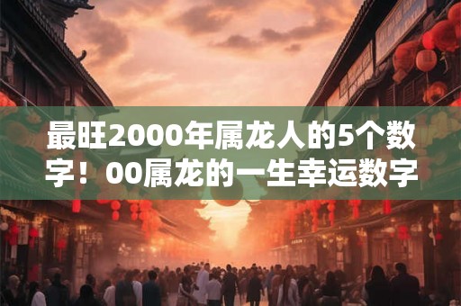 最旺2000年属龙人的5个数字！00属龙的一生幸运数字查询