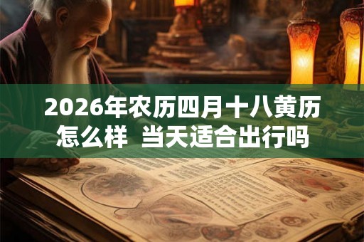 2026年农历四月十八黄历怎么样  当天适合出行吗