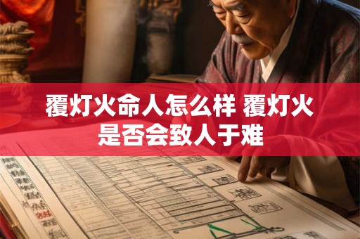 覆灯火命人怎么样 覆灯火是否会致人于难