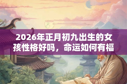 2026年正月初九出生的女孩性格好吗，命运如何有福气吗？